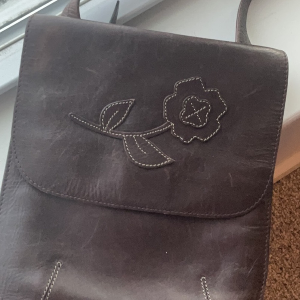 Brown Leather Bag Vintage soft buttery leather